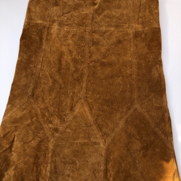 Vintage leather maxi skirt - Picture 2 of 6